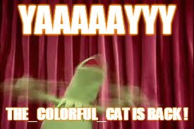 THE_COLORFUL_CAT IS BACK ! | made w/ Imgflip meme maker