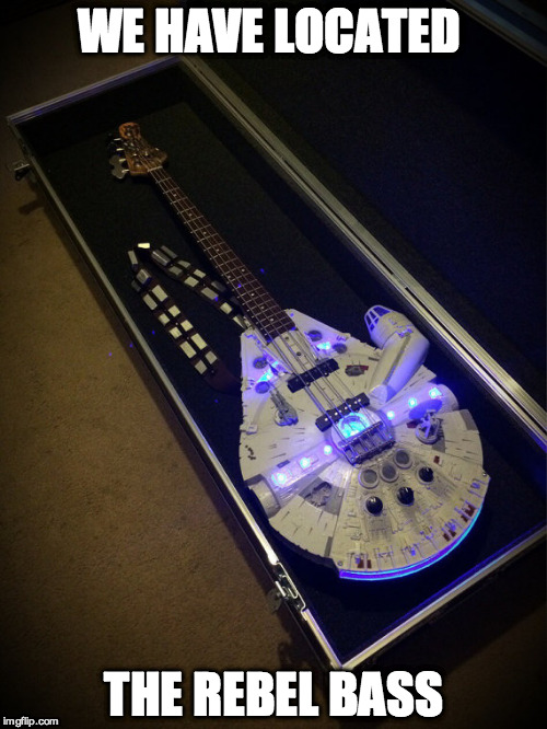 Just had to find the right key | WE HAVE LOCATED THE REBEL BASS | image tagged in star wars,bass,funny | made w/ Imgflip meme maker