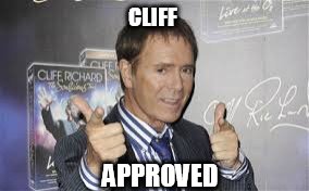 CLIFF APPROVED | image tagged in cliff | made w/ Imgflip meme maker