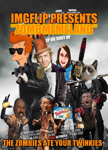 Grumpy cat really hates zombies! | THE ZOMBIES ATE YOUR TWINKIES | image tagged in zombies,memes | made w/ Imgflip meme maker