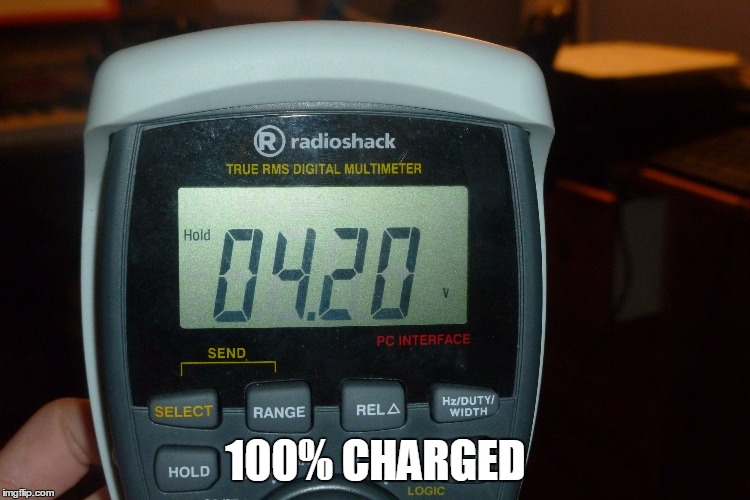 100% CHARGED | image tagged in 100 charged | made w/ Imgflip meme maker