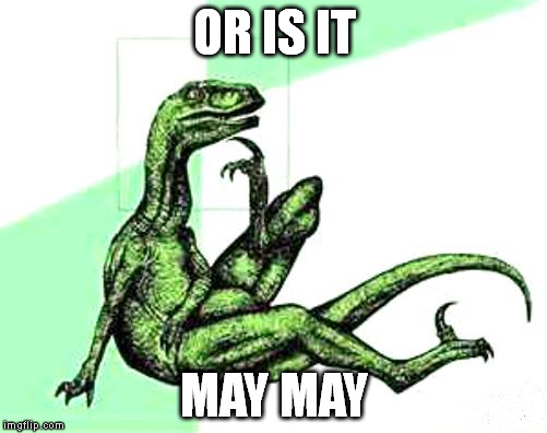 OR IS IT MAY MAY | made w/ Imgflip meme maker