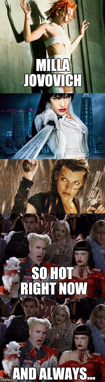 Image result for milla jovovich meme