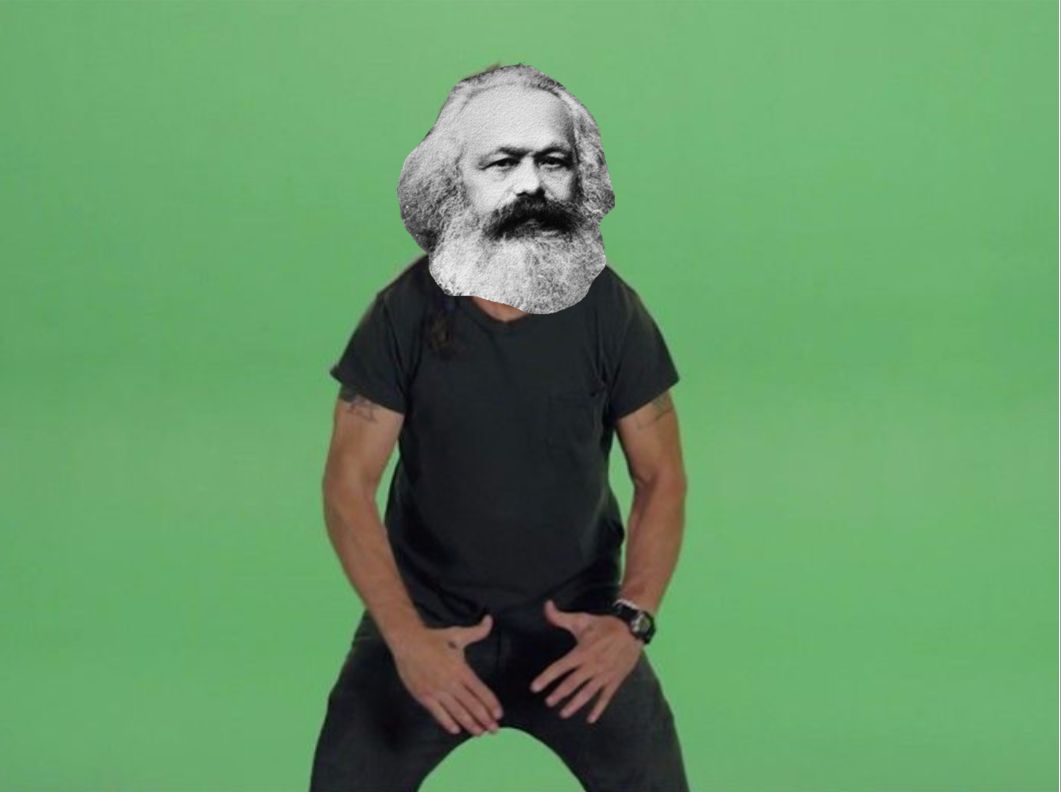 Marx Just Do It Blank Meme Template