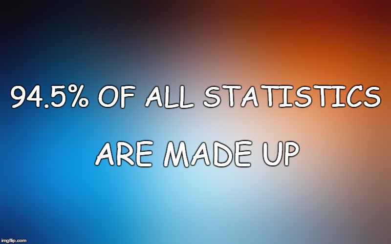 blurry colors | 94.5% OF ALL STATISTICS; ARE MADE UP | image tagged in blurry colors | made w/ Imgflip meme maker