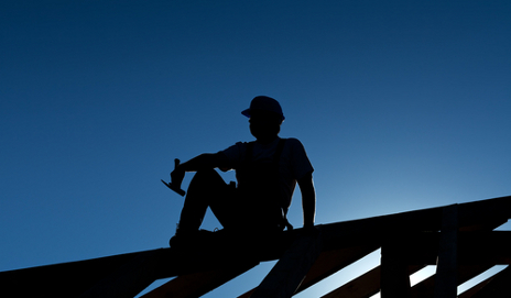 High Quality man on a roof Blank Meme Template