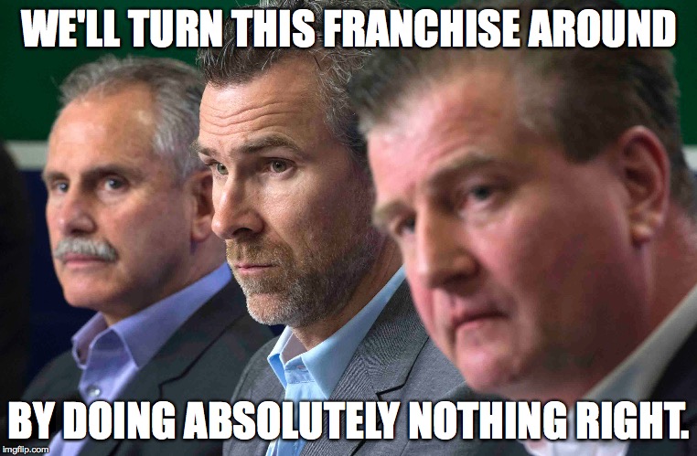 WE'LL TURN THIS FRANCHISE AROUND; BY DOING ABSOLUTELY NOTHING RIGHT. | made w/ Imgflip meme maker