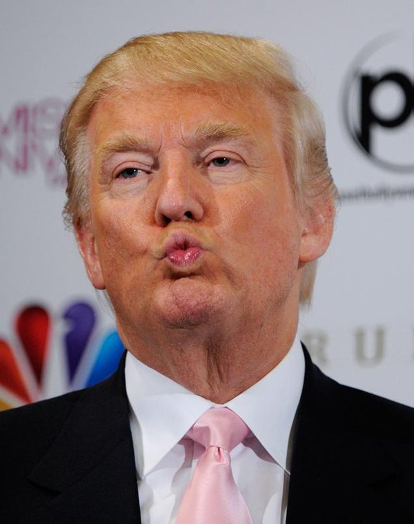 High Quality Trump Kiss Blank Meme Template