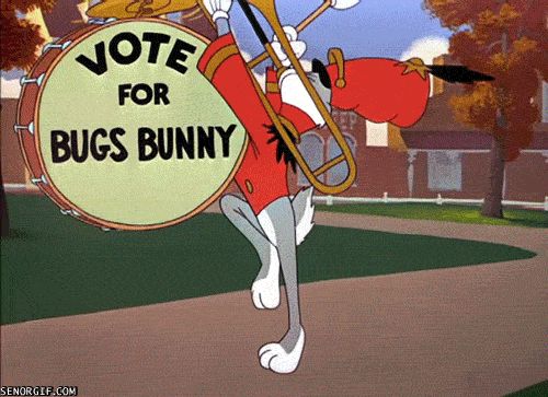 Vote for Bugs Bunny Blank Meme Template