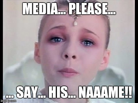 MEDIA... PLEASE... ... SAY... HIS... NAAAME!! | image tagged in feel the bern | made w/ Imgflip meme maker