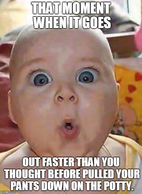 That moment when... | THAT MOMENT WHEN IT GOES; OUT FASTER THAN YOU THOUGHT BEFORE PULLED YOUR PANTS DOWN ON THE POTTY. | image tagged in that moment when | made w/ Imgflip meme maker