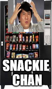 Kung Food | SNACKIE CHAN | image tagged in memes,jackie chan,movies,films | made w/ Imgflip meme maker