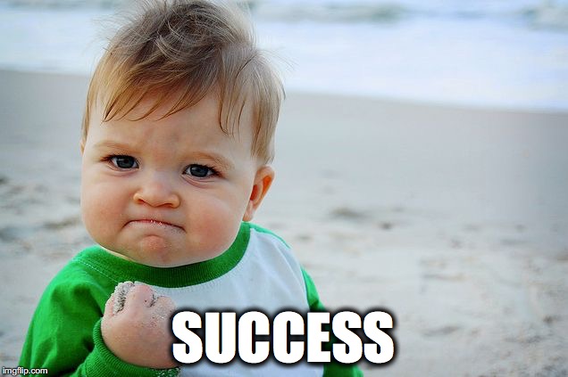 Victory Baby | SUCCESS | image tagged in victory baby | made w/ Imgflip meme maker