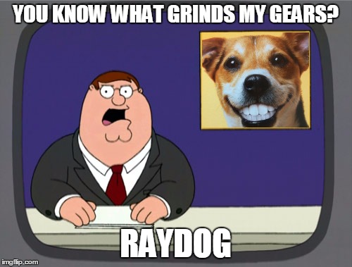 YOU KNOW WHAT GRINDS MY GEARS? RAYDOG | made w/ Imgflip meme maker