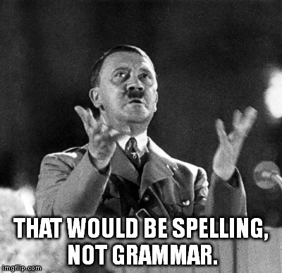 THAT WOULD BE SPELLING, NOT GRAMMAR. | made w/ Imgflip meme maker