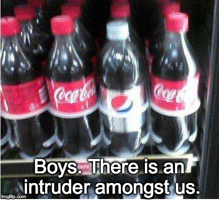 Boys. There is an intruder amongst us. | image tagged in the intruder | made w/ Imgflip meme maker
