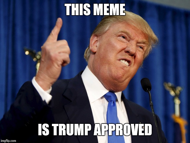 THIS MEME IS TRUMP APPROVED | made w/ Imgflip meme maker