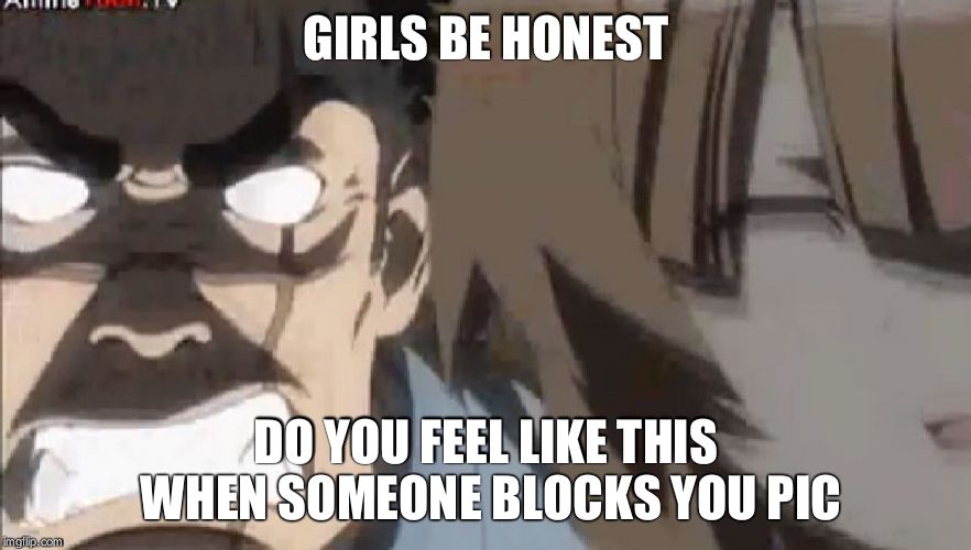 GIRLS BE HONEST; DO YOU FEEL LIKE THIS WHEN SOMEONE BLOCKS YOU PIC | image tagged in lol | made w/ Imgflip meme maker