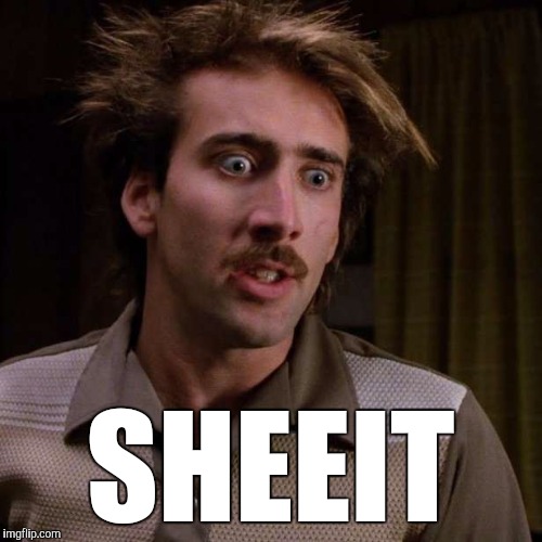 Nicholas Cage | SHEEIT | image tagged in nicholas cage,funny,memes,reactions,phooey,sheeit | made w/ Imgflip meme maker