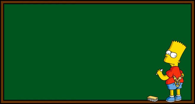 High Quality Bart Simpson - chalkboard Blank Meme Template