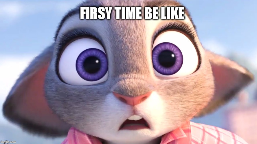 FIRSY TIME BE LIKE | image tagged in zootopia,rabbit,judy,zootopia film,anthro | made w/ Imgflip meme maker