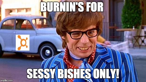 Austin Powers | BURNIN'S FOR; SESSY BISHES ONLY! | image tagged in austin powers | made w/ Imgflip meme maker
