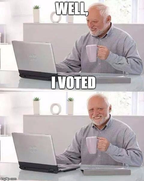 WELL, I VOTED | made w/ Imgflip meme maker