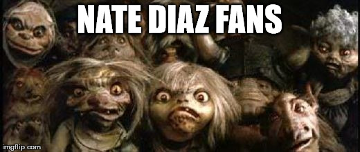 Nate Diaz Fans | NATE DIAZ FANS | image tagged in mcgregor,diaz,mma | made w/ Imgflip meme maker