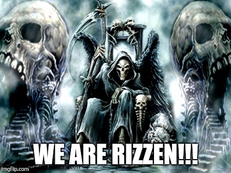Skull king | WE ARE RIZZEN!!! | image tagged in skull king | made w/ Imgflip meme maker