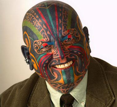 Tattoo Face Guy Blank Meme Template