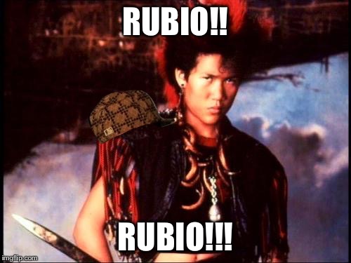 RUFIO | RUBIO!! RUBIO!!! | image tagged in rufio,scumbag | made w/ Imgflip meme maker