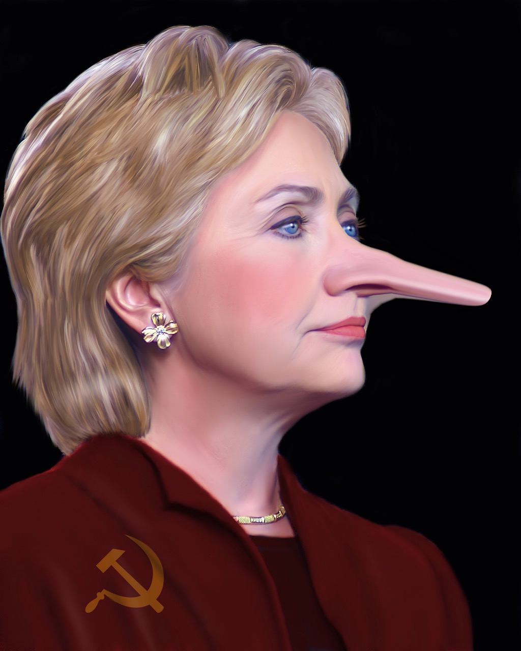 Hillary Pinnocchio Blank Meme Template