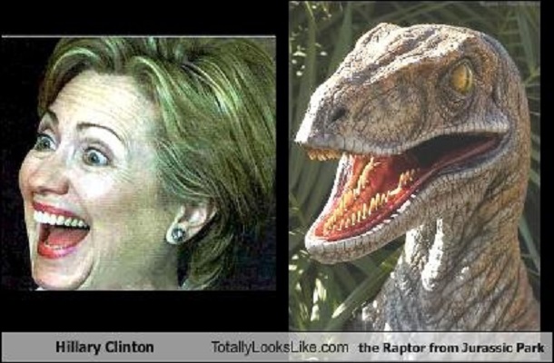 Hillary Velociraptor  Blank Meme Template