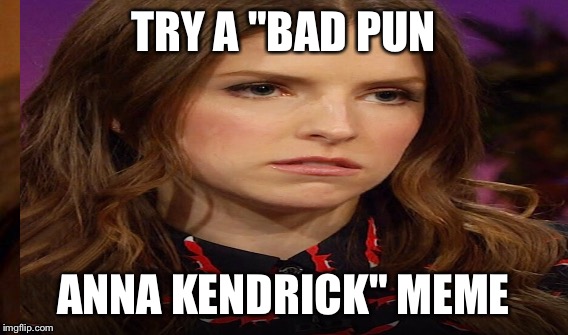 TRY A "BAD PUN ANNA KENDRICK" MEME | made w/ Imgflip meme maker