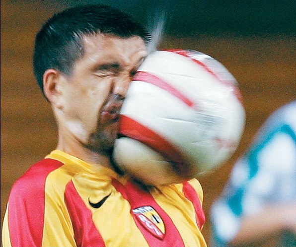 getting hit in the face by a soccer ball Blank Meme Template