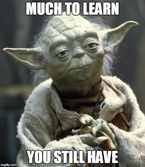 yoda | MUCH TO LEARN; YOU STILL HAVE | image tagged in yoda | made w/ Imgflip meme maker