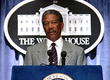 Morgan Freeman President Blank Meme Template