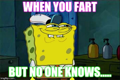 Don't You Squidward | WHEN YOU FART; BUT NO ONE KNOWS..... | image tagged in memes,dont you squidward | made w/ Imgflip meme maker