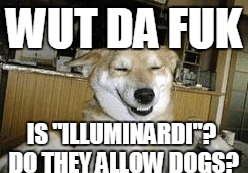 WUT DA FUK IS "ILLUMINARDI"? DO THEY ALLOW DOGS? | made w/ Imgflip meme maker