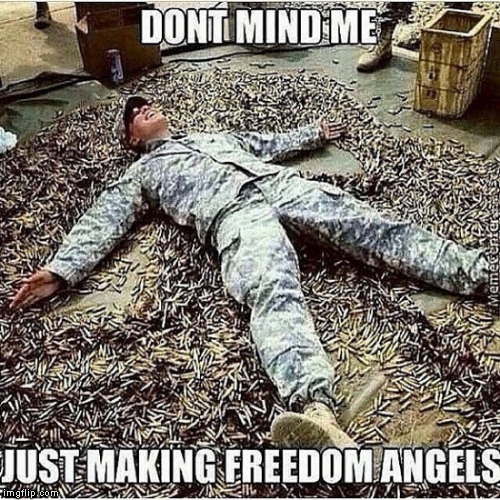 Freedom Angles | . | image tagged in bullets | made w/ Imgflip meme maker