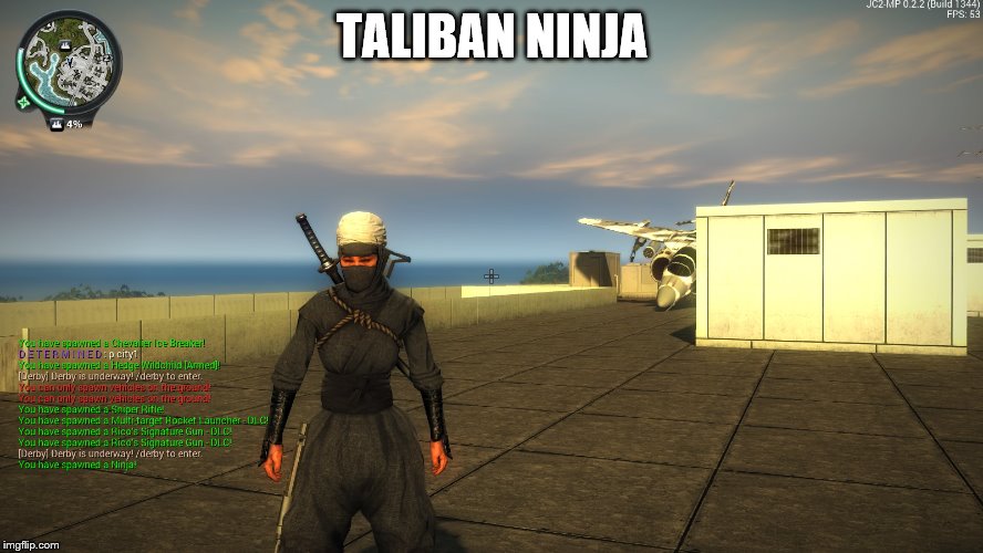 Taliban Ninja (NSFW) | TALIBAN NINJA | image tagged in ninja,ninjas,i'm not a terrorist i swear it's just a joke,nsfw | made w/ Imgflip meme maker