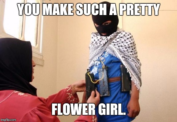 YOU MAKE SUCH A PRETTY FLOWER GIRL. | made w/ Imgflip meme maker