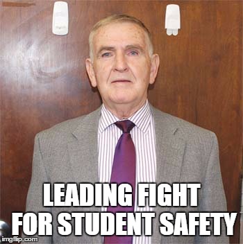 UPVOTE ON THE NO VOTE | LEADING FIGHT FOR STUDENT SAFETY | image tagged in school,safety,vote | made w/ Imgflip meme maker