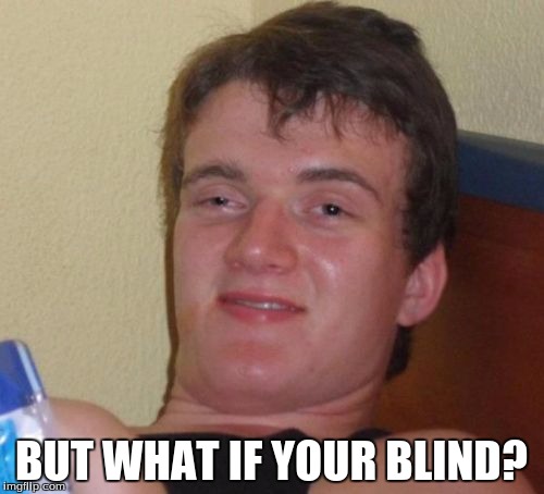 10 Guy Meme | BUT WHAT IF YOUR BLIND? | image tagged in memes,10 guy | made w/ Imgflip meme maker