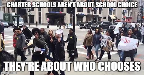 SUBSIDIZED GREED | CHARTER SCHOOLS AREN'T ABOUT SCHOOL CHOICE; THEY'RE ABOUT WHO CHOOSES | image tagged in school,public,charter schools | made w/ Imgflip meme maker