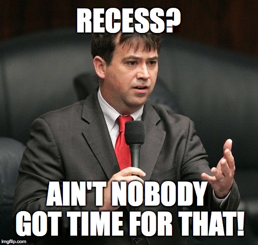 RECESS? AIN'T NOBODY GOT TIME FOR THAT! | image tagged in john legg no recess meme | made w/ Imgflip meme maker