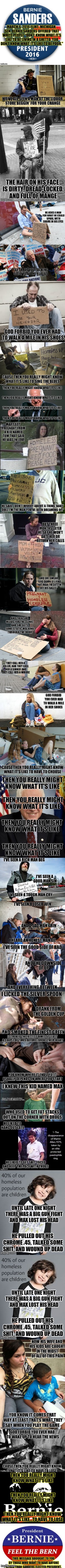 Everlast – What It's Like : Sorry it is so long. It kinda all needed to be said. | image tagged in bernie sanders,feel the bern,bernie 2016,homeless,song lyrics,election 2016 | made w/ Imgflip meme maker