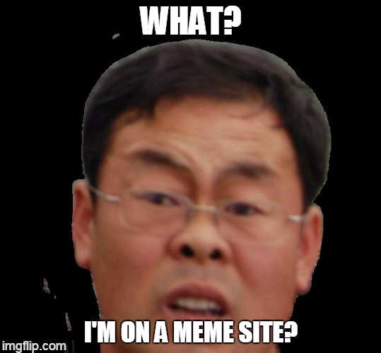 WHAT? I'M ON A MEME SITE? | made w/ Imgflip meme maker