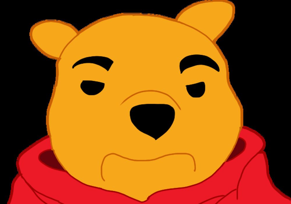 High Quality Pooh is dissapoint Blank Meme Template