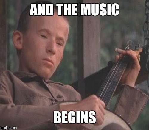 AND THE MUSIC BEGINS | made w/ Imgflip meme maker